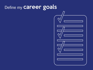 Define my career goals
 