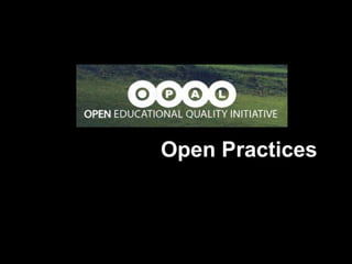 Open Practices
 
