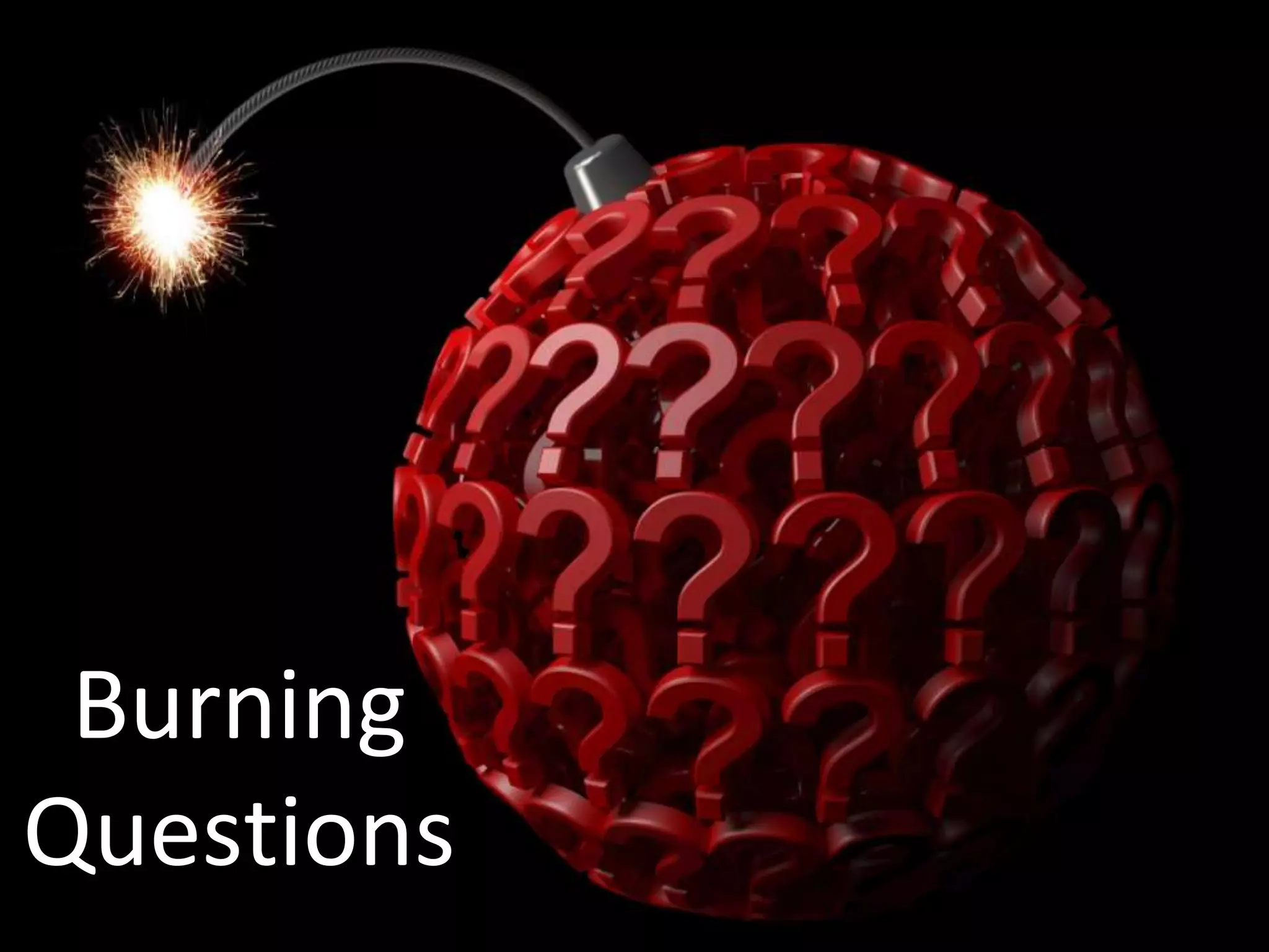 Burning
Questions
 