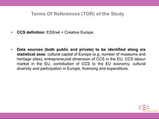 Data Collection and analysis in the cultural and creative sectors in ...