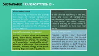 Sustainable Transportation | PDF