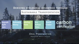 Sustainable Transportation | PPT