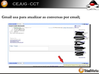 Gmail usa para atualizar as conversas por email; 