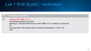 Hands On Experience With Ipv6 Routing And Services