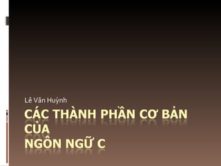 Lê Văn Huỳnh 