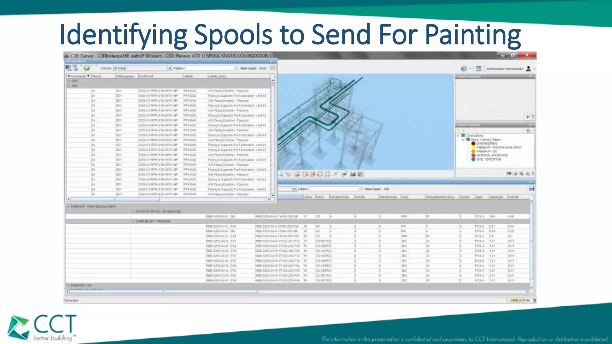 Identifying Spools to Send For Painting
 