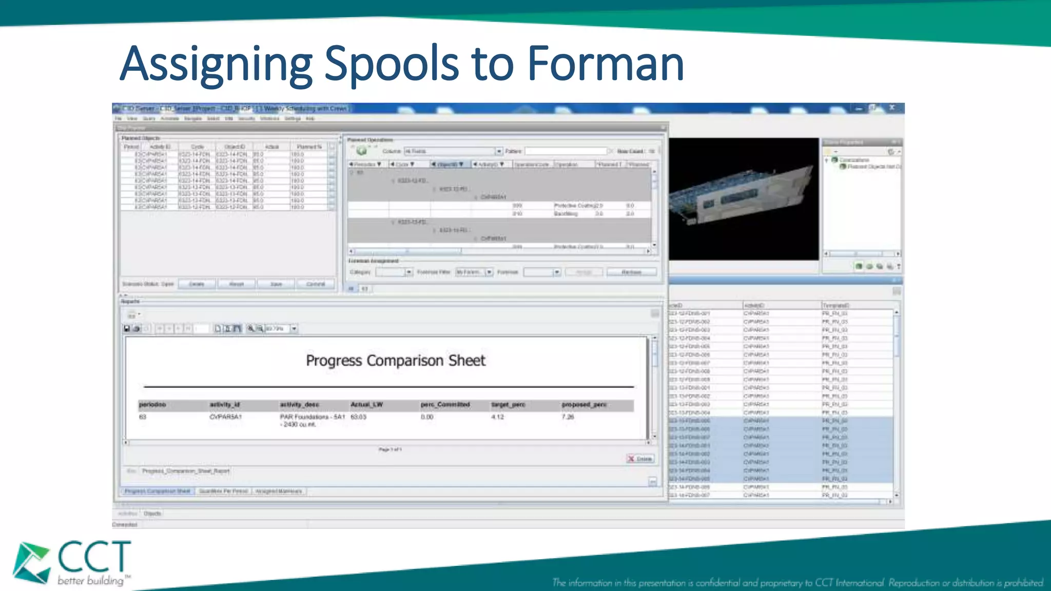 Assigning Spools to Forman
 