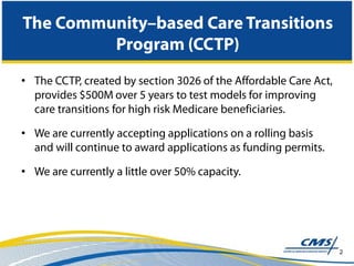 Webinar: Community-based Care Transitions - Reducing Hospital Readmissions