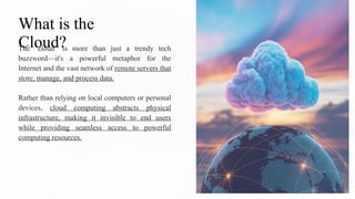 Cloud Computing Techniques - Introduction to Cloud Computing | PPTX