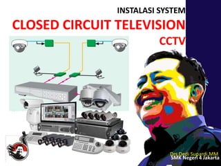 INSTALASI SYSTEM
CLOSED CIRCUIT TELEVISION
CCTV
Drs.Dedi Supardi,MM
SMK Negeri 4 Jakarta
 
