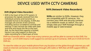 Dvr Example CCTV ITS ARCHITECTURE TYPES OF CCTV.pptx