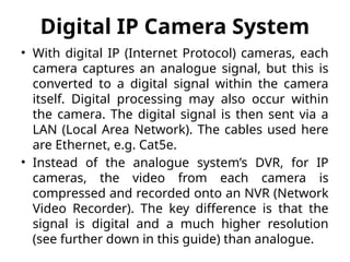 CCTV Camera installation and all its procedure | PPTX