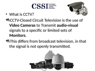 Comprehensive Guide to CCTV Surveillance Systems and Technologies | PPTX