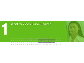 All Rights Reserved © Alcatel-Lucent 20082 | Market Dynamics of Business Critical Communications | June 2008
What is Video Surveillance?
1
 