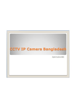 CCTV Camera & IP Camera Service