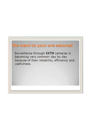 CCTV Camera & IP Camera Service