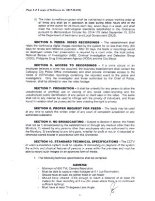 Calbayog City : CCTV Ordinance