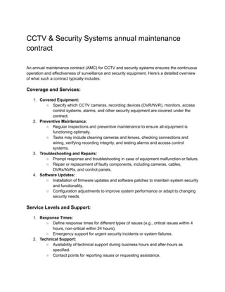 CCTV & Security Systems annual maintenance contract.pdf