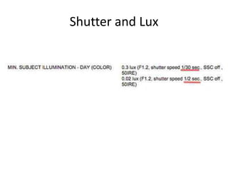Shutter and Lux
 