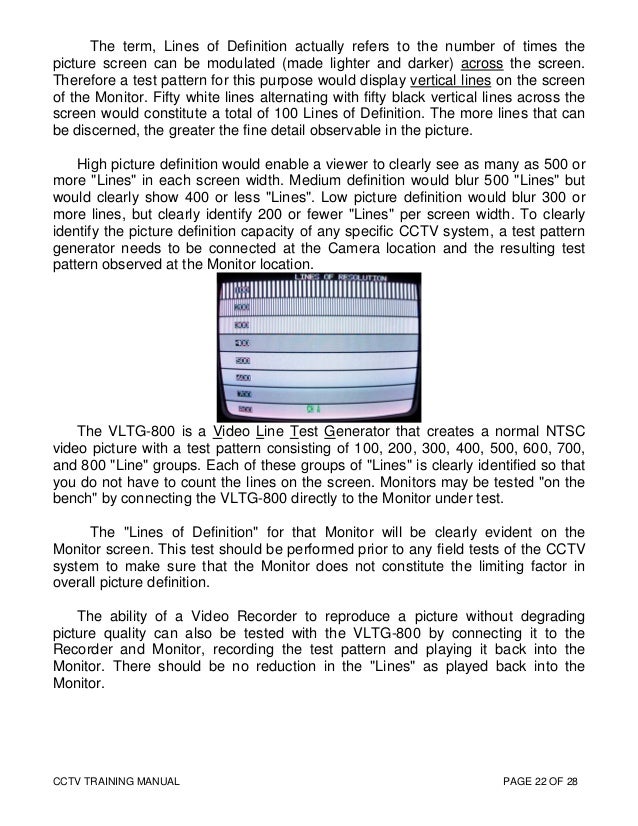 Cctv training manual