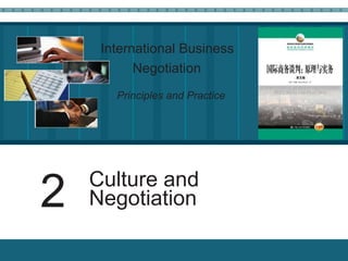 International Business
Negotiation
Principles and Practice
Culture and
Negotiation
2
 