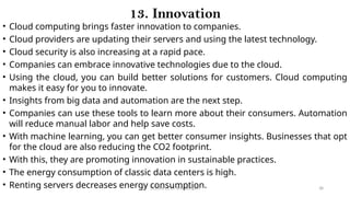 Promoting Cloud Computing Cloud Computing Fundamentals, Four Cloud Deployment Models | PPTX