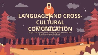 CROSS CULTURE UNDERSTANDING POWER POIN PRESENTATION | PPTX