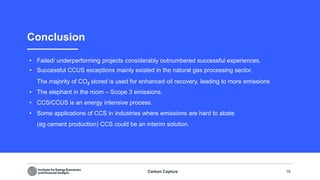 Carbon Capture Storage and CCUS by IIEFA | PDF