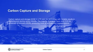 Carbon Capture Storage and CCUS by IIEFA | PDF