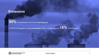 Carbon Capture Storage and CCUS by IIEFA | PDF