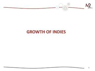 5 
GROWTH OF INDIES  