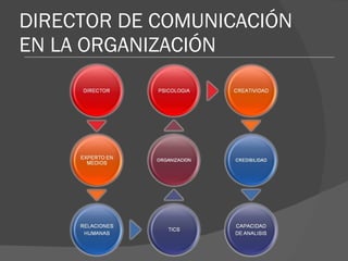 DIRECTOR DE COMUNICACIÓN EN LA ORGANIZACIÓN 