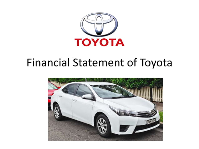 ppt of Toyota - Financial Management | PPT