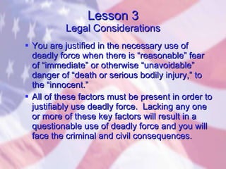 Deadly Force Examples Ccw | PPT