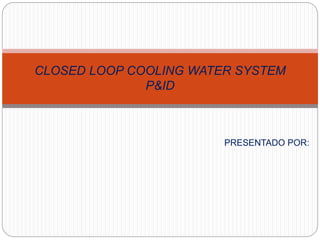PRESENTADO POR:
CLOSED LOOP COOLING WATER SYSTEM
P&ID
 