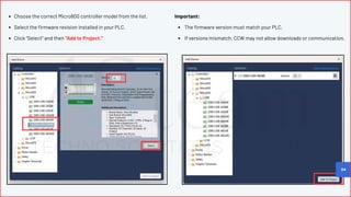 How to Connect Micro800 PLC with CCW (Connected Components Workbench) | PDF