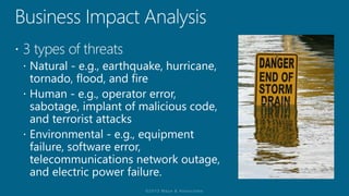 Understanding the Risk Management Framework & (ISC)2 CAP Module 13: Contingency Planning