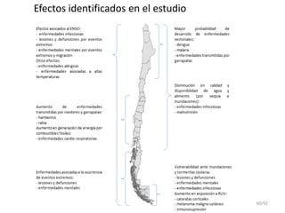 60/92
Efectos identificados en el estudio
 