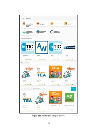 Figura 2.26: Interfaz de la categoría autismo.
56
 