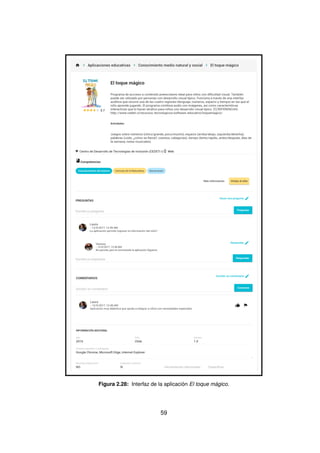 Figura 2.28: Interfaz de la aplicación El toque mágico.
59
 