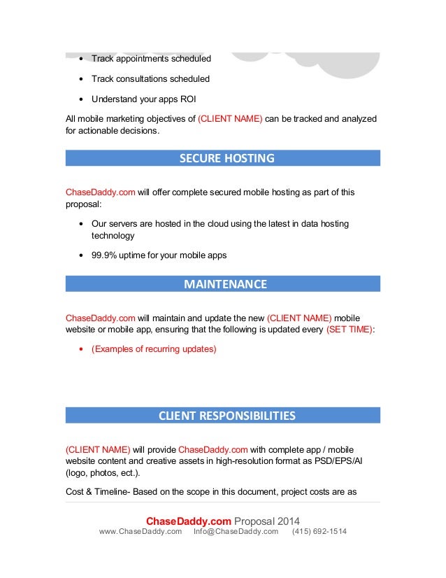 cd mobile app proposal app proposal template