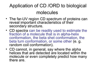 Principles and instrumentation of CD-ORD | PPT