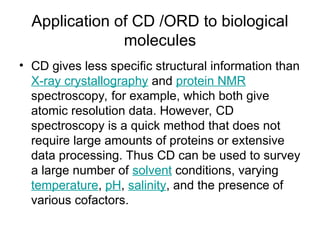 Principles and instrumentation of CD-ORD | PPT
