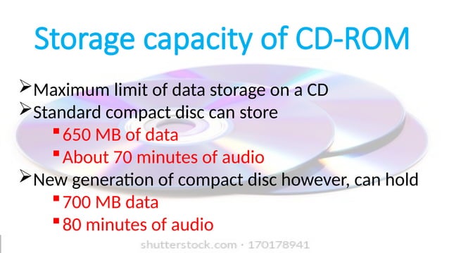 Part of the storage device of CD-ROM in computer | PPTX