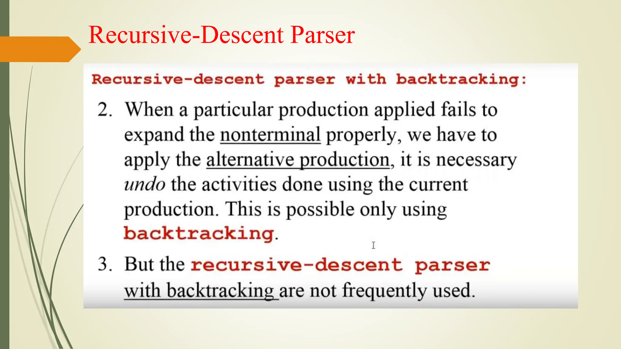 Recursive-Descent Parser
 