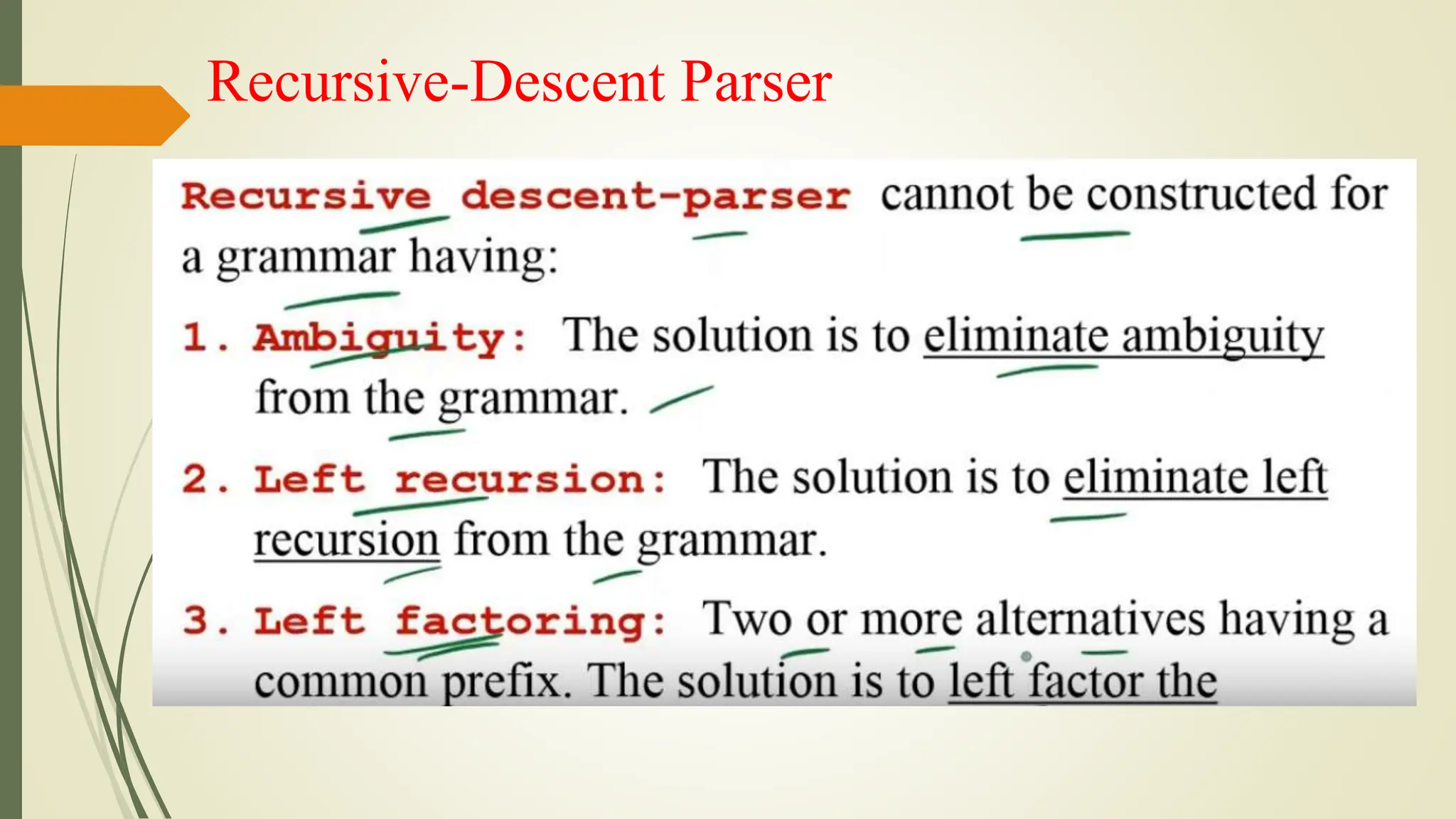 Recursive-Descent Parser
 