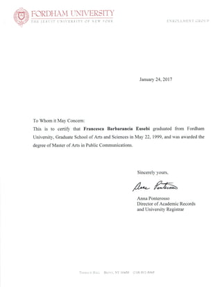 Letter from Fordham_ Master in Public Communications