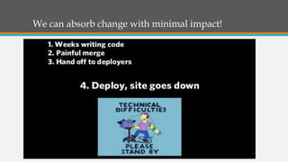 We can absorb change with minimal impact!

19

 