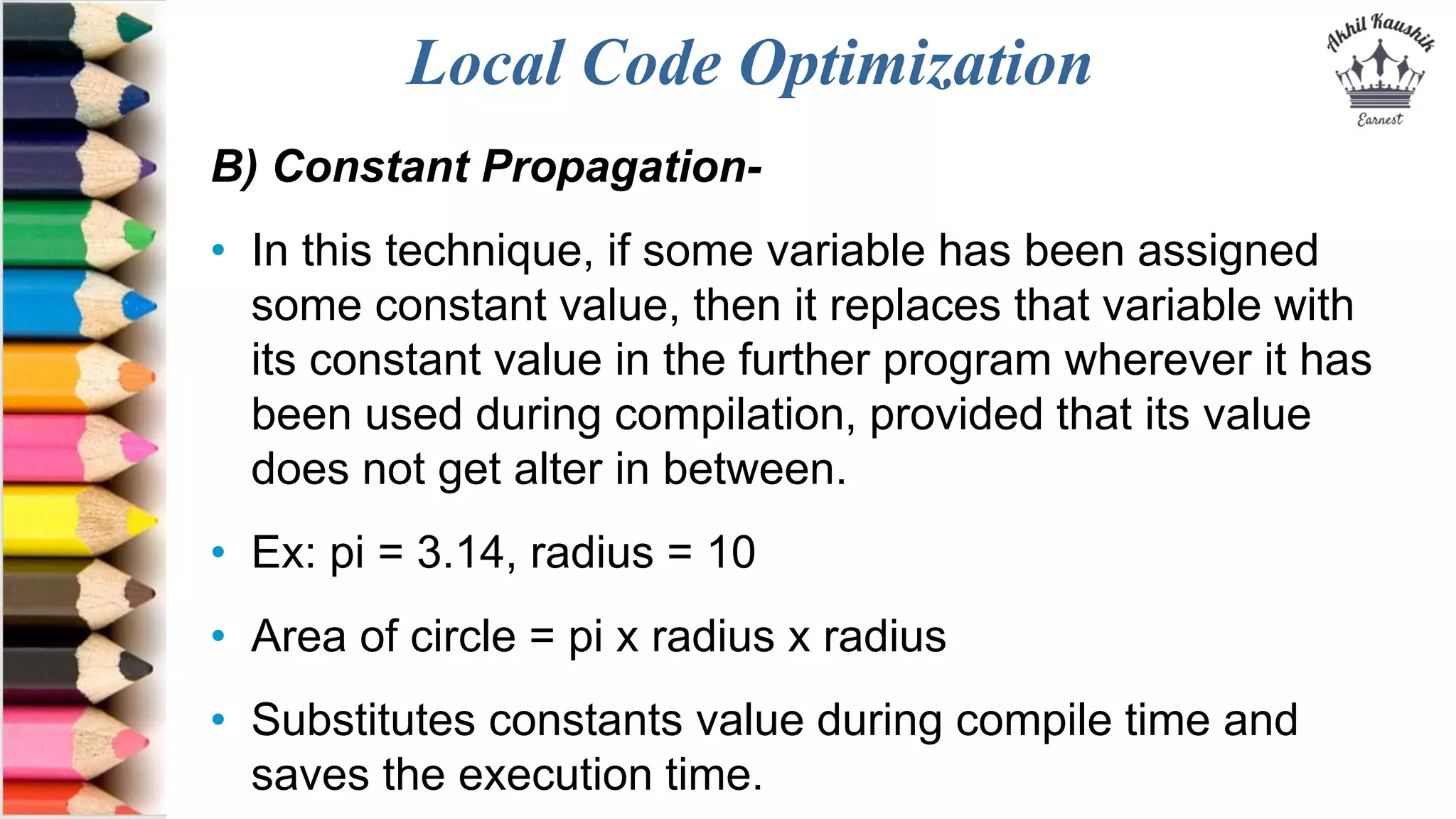 Code Optimization | PPTX