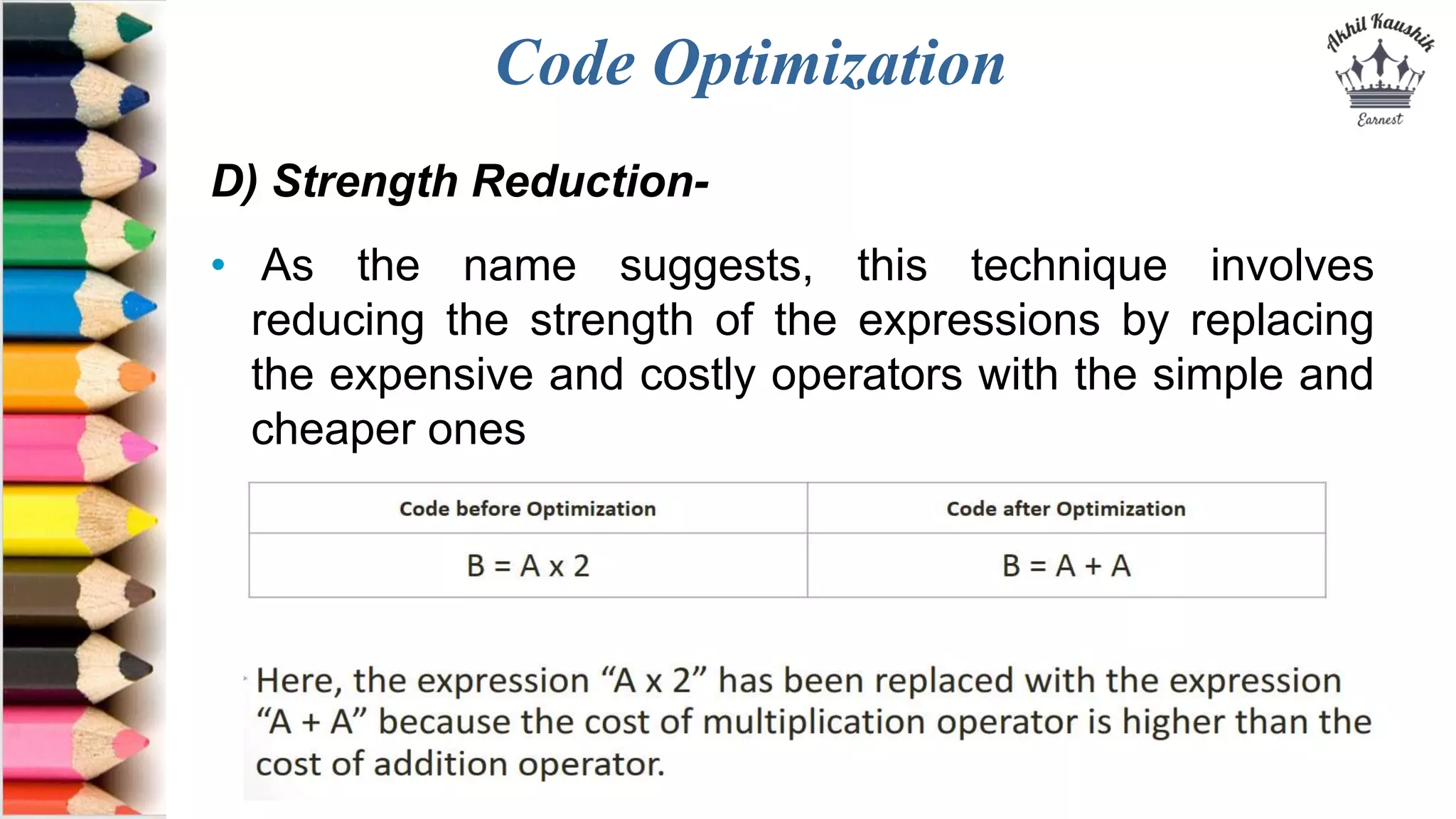 Code Optimization | PPTX